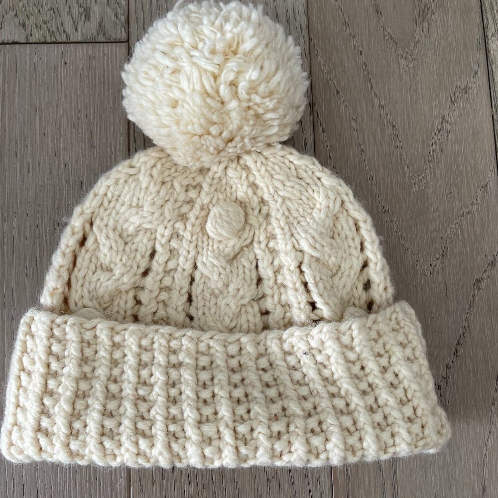 VINTAGE Abercrombie & Fitch Lamb wool CABLE HAT New